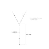 925 Silver Beads Tassel Y-Necklace for Women