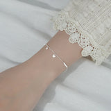 925 Silver Heart Zircon Bracelet for Women