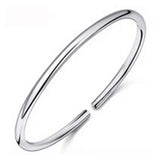 925 Sterling Silver Open Bracelets Bangles For Women Jewelry