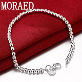 925 Silver/Gold Beads Bracelet Women Wedding Charm Jewelry