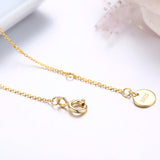 925 Sterling Silver Double Round Circles Chain Bracelets for Women
