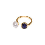925 Silver Pearl Zircon Ring for Women - Retro Versatile Jewelry