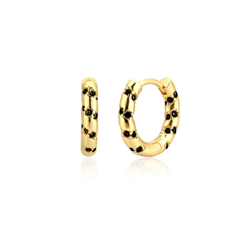 925 Silver Small Circle Ear Hoop Earrings Women Birthday Party Jewelry