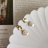 925 Silver Baroque Pearl Drop Earrings