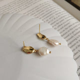 925 Silver Baroque Pearl Drop Earrings