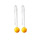 925 Sterling Silver Tassel Chain Dangle Drop Earrings
