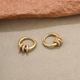 925 Silver Plated Earrings Round Removable Ear Buckle Jewelry