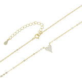925 Silver Plated Micro Pave CZ Heart Promise Valentines Gift Jewelry