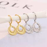 925 Silver Family Tree Pearl Sunflower Stud Earrings