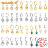 925 Silver Family Tree Pearl Sunflower Stud Earrings