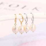 925 Silver Family Tree Pearl Sunflower Stud Earrings