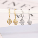 925 Silver Family Tree Pearl Sunflower Stud Earrings