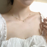 925 Silver Zircon Tassels Necklaces For Women Jewelry Gift