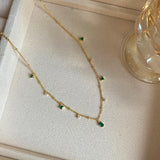925 Silver Zircon Tassels Necklaces For Women Jewelry Gift