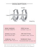 925 Silver Star Pendant Hoop Earrings for Women Girl Small Ear Jewelry