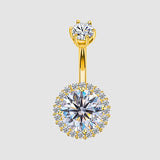 925 Silver Zircon Piercing Navel Nail Jewelry