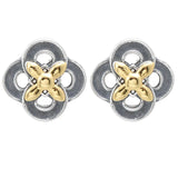 925 Silver Interlinked Circles Feather Earrings