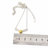 925 Silver Golden Snitch Pendant Necklace Wing Charm Quidditch Snitch Necklace