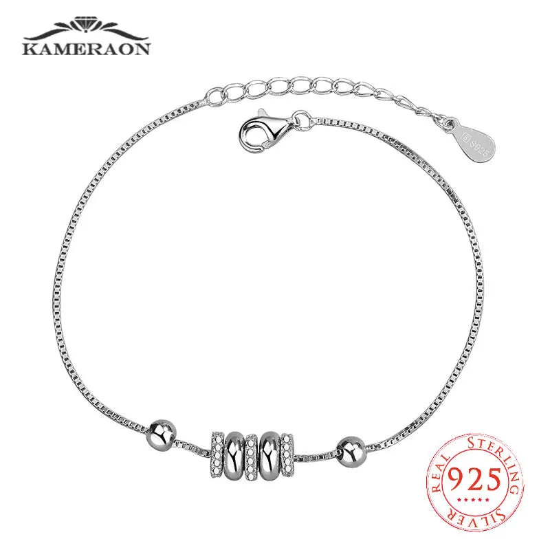 925 Silver Good Luck Beads Bracelet for Women