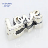 925 Sterling Silver Love Letter Charm Bead for Bracelet