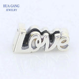 925 Sterling Silver Love Letter Charm Bead for Bracelet