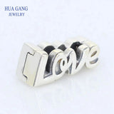 925 Sterling Silver Love Letter Charm Bead for Bracelet