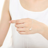 925 Silver Grey Whale Pendant Necklace Romantic for Woman Fish Jewelry