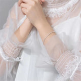 925 Silver Gypsophila Chain Bracelet For Women