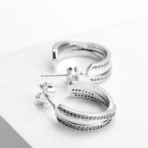 925 Silver CZ Stones Earrings Bohemia Style Wedding Jewelry