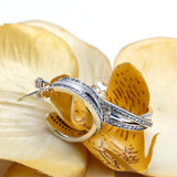 925 Silver CZ Stones Earrings Bohemia Style Wedding Jewelry
