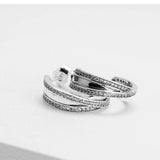925 Silver CZ Stones Earrings Bohemia Style Wedding Jewelry