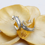 925 Silver CZ Stones Earrings Bohemia Style Wedding Jewelry