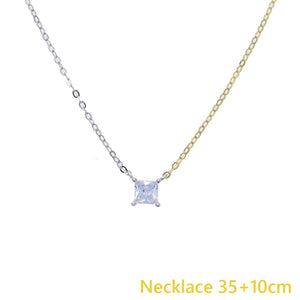 925 Silver Half Link Chain Choker Necklace for Women