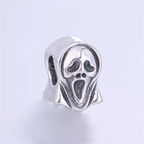 925 Silver Halloween Skeleton Charm Bead for Bracelet Necklace