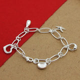 925 Silver Hand Clip Pendant Bracelet for Women