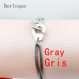 925 Silver Handcuff Rope Bracelet Pendant Menottes Women Accessories