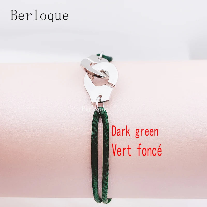 925 Silver Handcuff Rope Bracelet Pendant Menottes Women Accessories