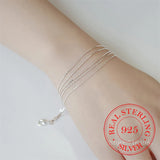 925 Silver Charm Bracelet For Women Jewelry Brincos
