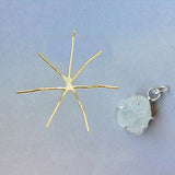 925 Silver Pendant Setting for Nuggets DIY Jewelry Women