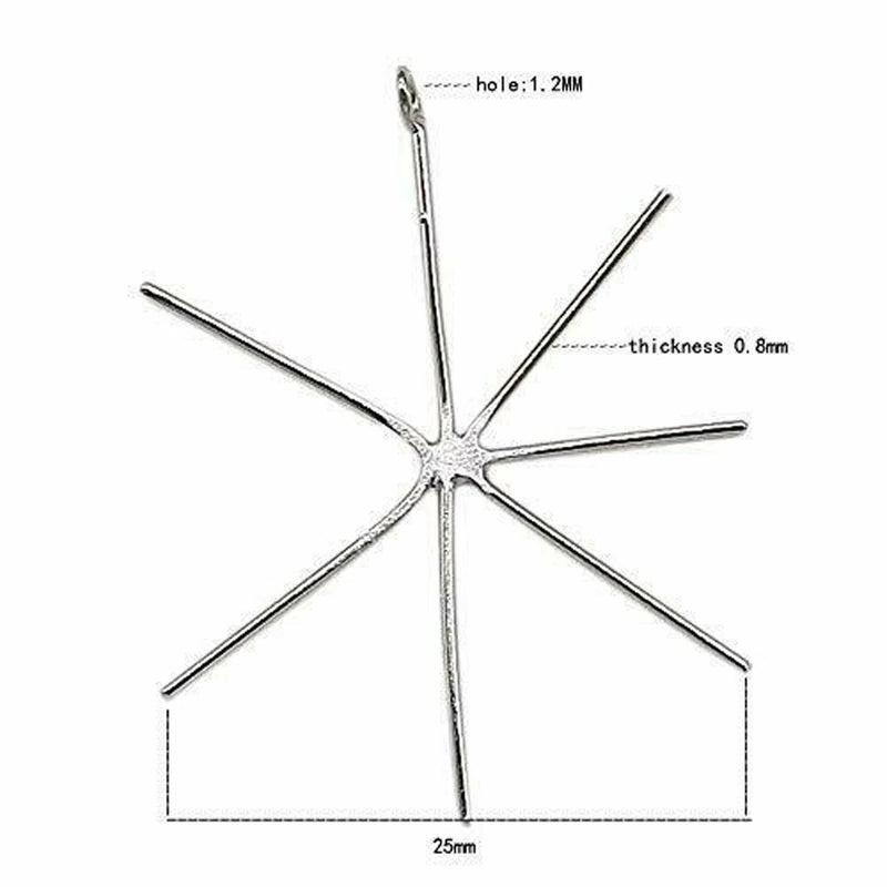925 Silver Pendant Setting for Nuggets DIY Jewelry Women