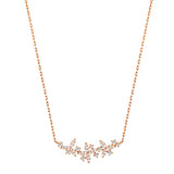 925 Silver Flower Necklace for Women
