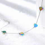 925 Silver Heart Chain Bracelets Women Jewelry GaaBou