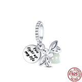925 Silver Heart Charm Bear Beads for 3mm Bracelets DIY Pendant