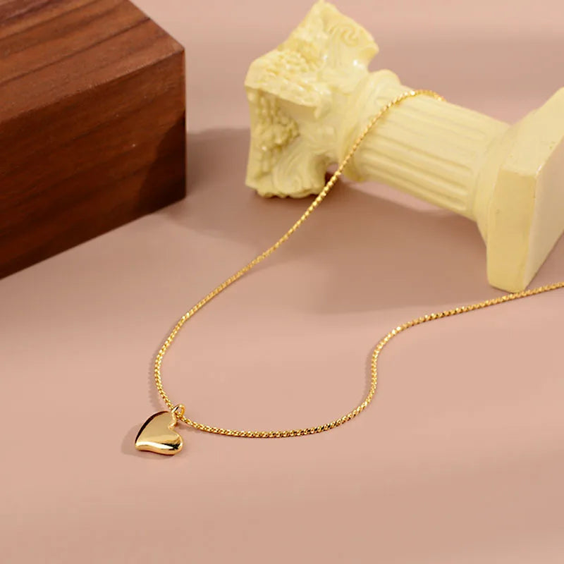 925 Sterling Silver Heart Choker Necklace for Women Wide Fine Jewelry
