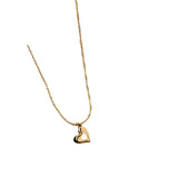925 Sterling Silver Heart Choker Necklace for Women Wide Fine Jewelry