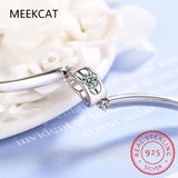 925 Silver Heart Cut Moissanite Gemstone Bracelet for Women