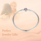 925 Silver Heart Bracelet Women's Jewelry