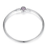 925 Silver Heart Bracelet Women's Jewelry