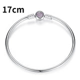 925 Silver Heart Bracelet Women's Jewelry