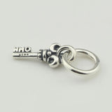 925 Silver Heart Lock Charm Bead fits European Troll 3.0mm Bracelet